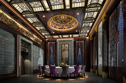 鸡冠低调奢华的新中式酒店设计效果图